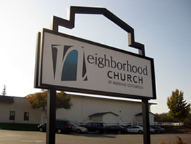 Neighborhood Church Sign